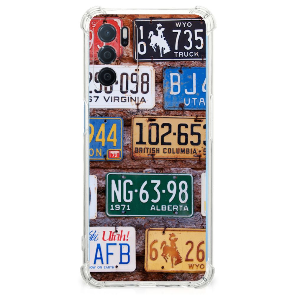 OPPO A16 | A16s | A54s Anti-shock Hoesje met foto Kentekenplaten B2C Telecom