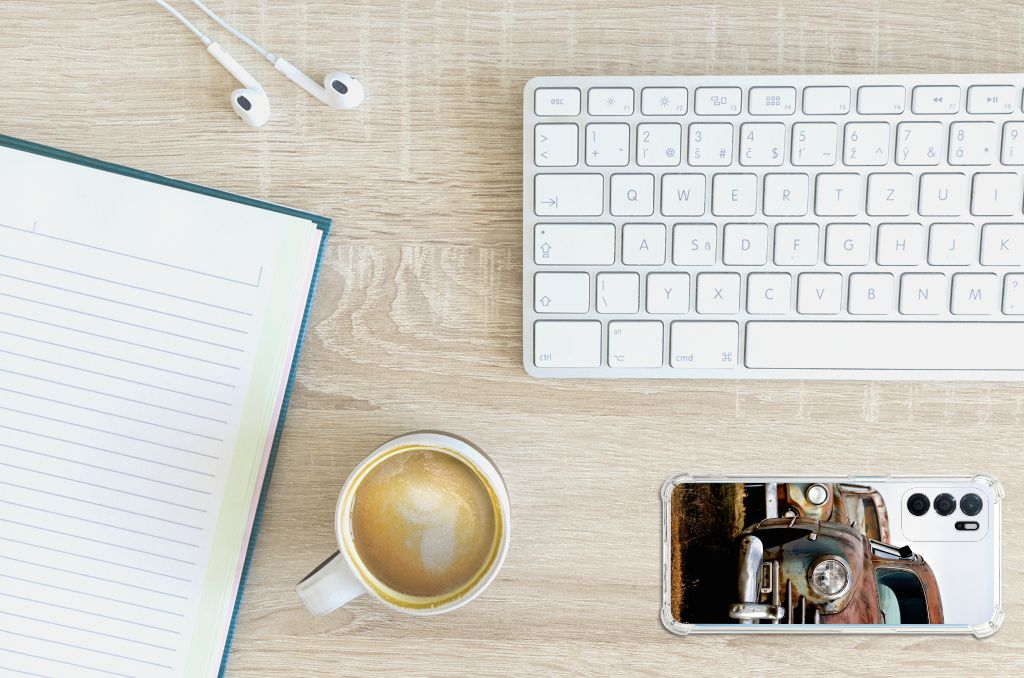 OPPO A16 | A16s | A54s Anti-shock Hoesje met foto Vintage Auto B2C Telecom