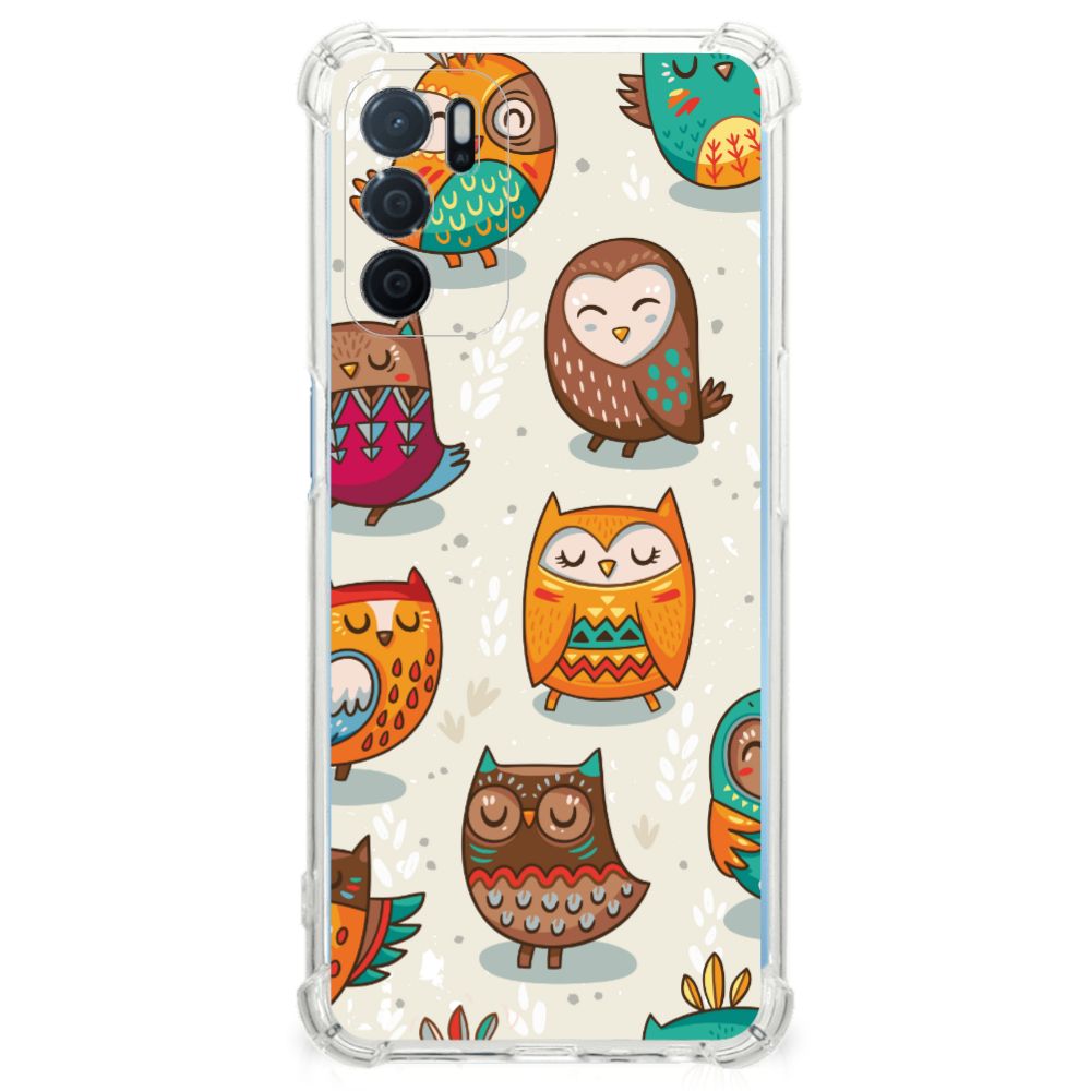 OPPO A16 | A16s | A54s Case Anti-shock Vrolijke Uilen B2C Telecom