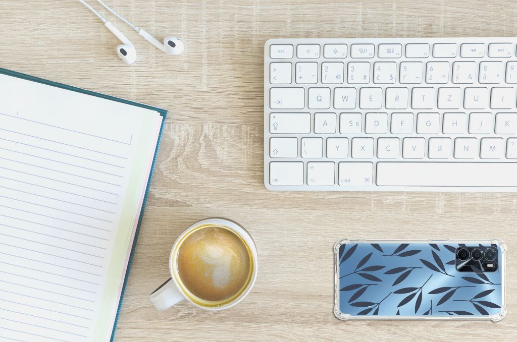 OPPO A16 | A16s | A54s Case Leaves Blue B2C Telecom