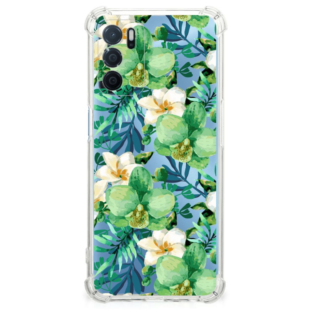 OPPO A16 | A16s | A54s Case Orchidee Groen B2C Telecom