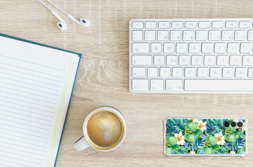 OPPO A16 | A16s | A54s Case Orchidee Groen B2C Telecom