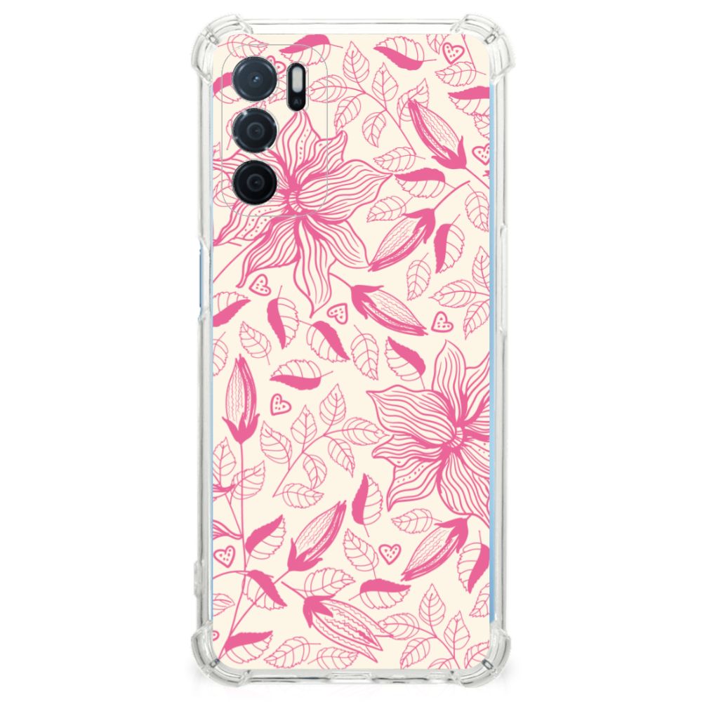 OPPO A16 | A16s | A54s Case Pink Flowers B2C Telecom