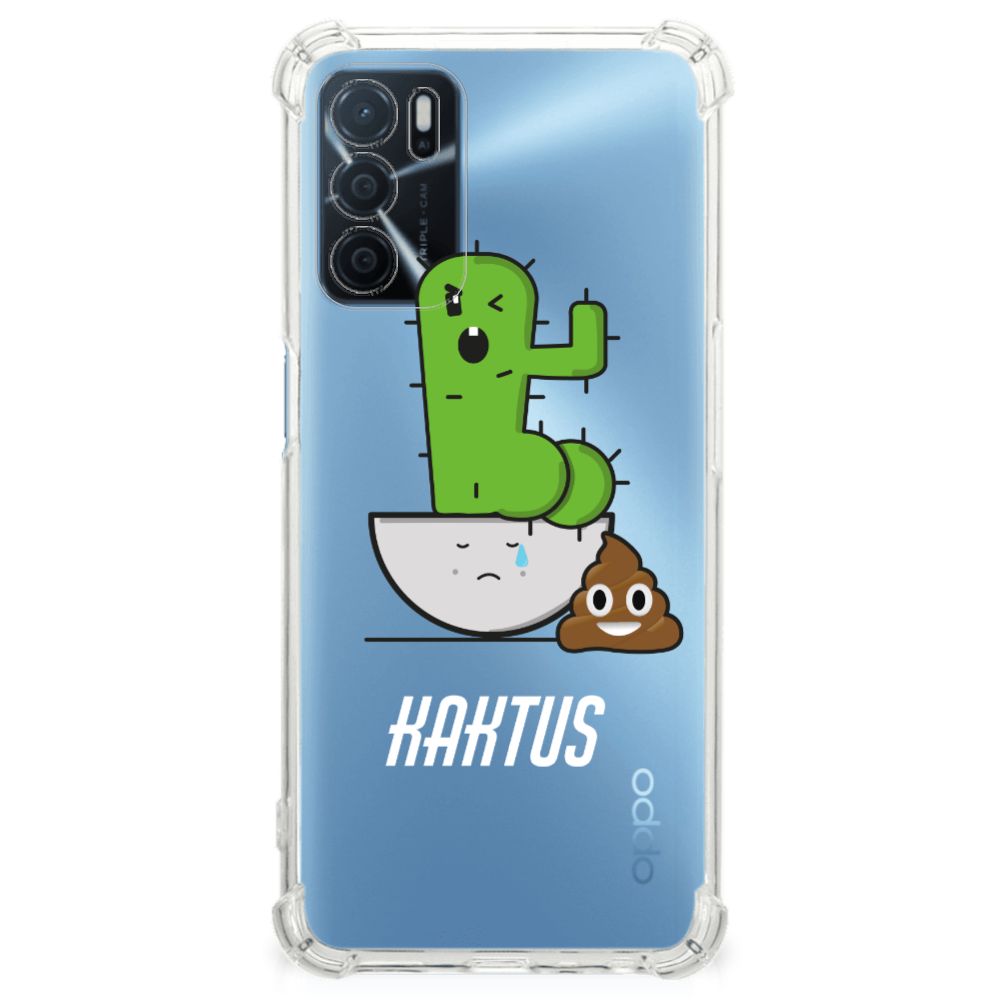 OPPO A16 | A16s | A54s Stevig Bumper Hoesje Cactus Poo B2C Telecom
