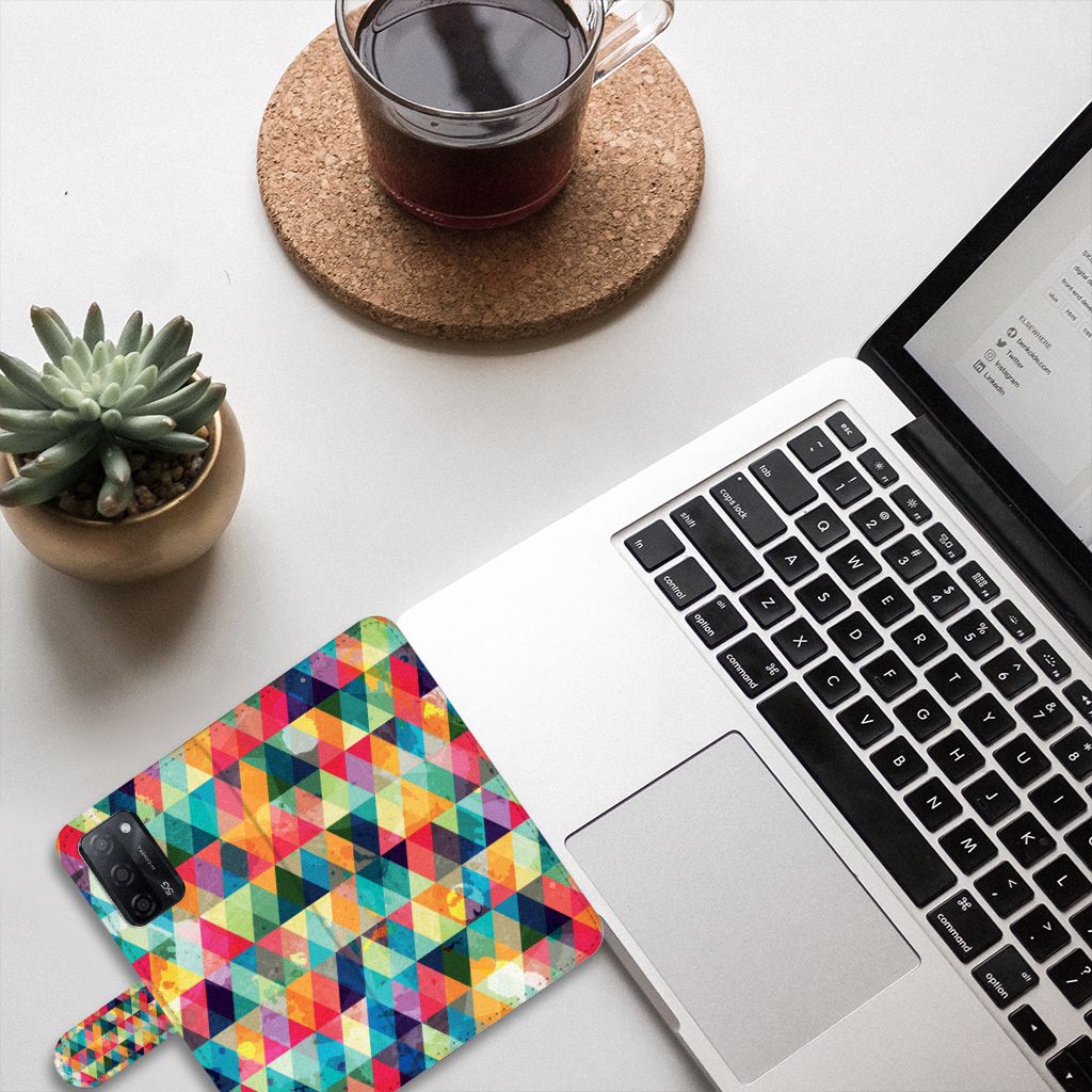 OPPO A16/A16s/A54s Telefoon Hoesje Geruit