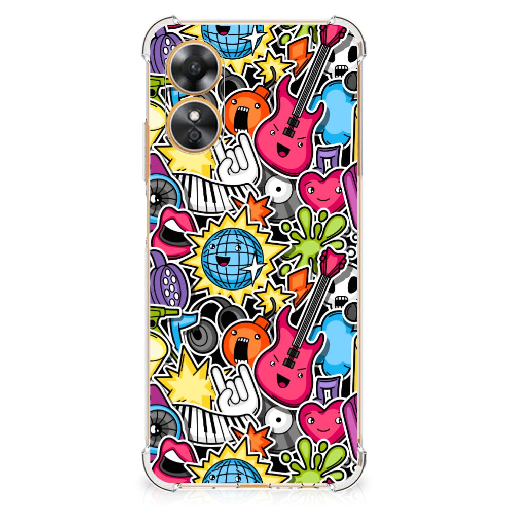 OPPO A17 Anti Shock Bumper Case Punk Rock B2C Telecom