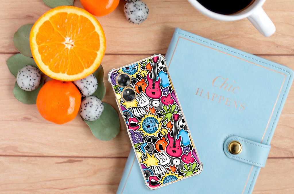 OPPO A17 Anti Shock Bumper Case Punk Rock B2C Telecom