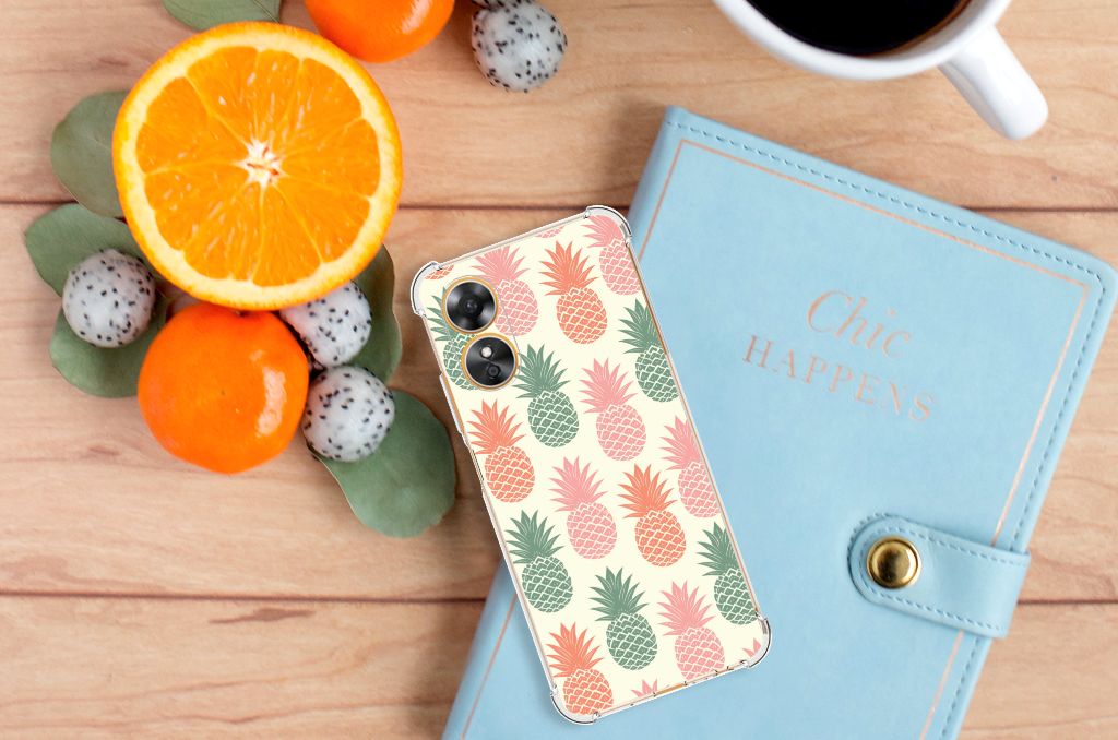 OPPO A17 Beschermhoes Ananas B2C Telecom