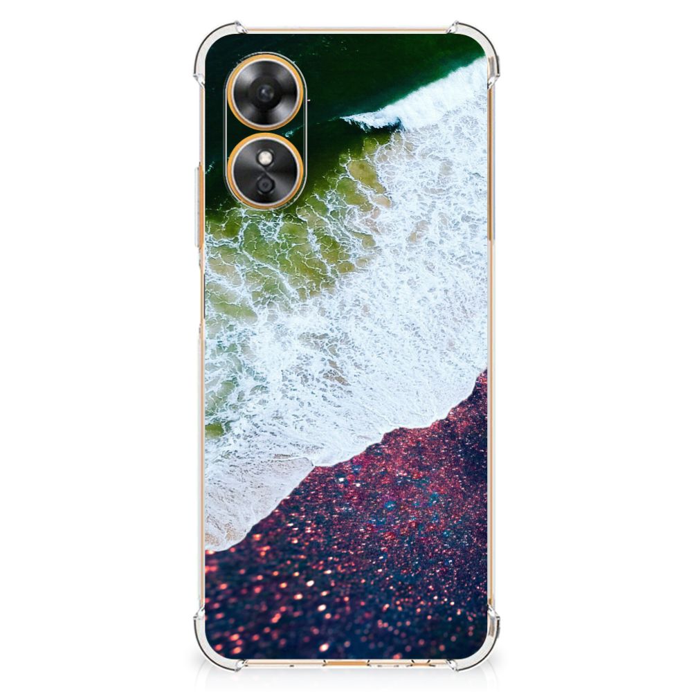 OPPO A17 Shockproof Case Sea in Space achterkant design