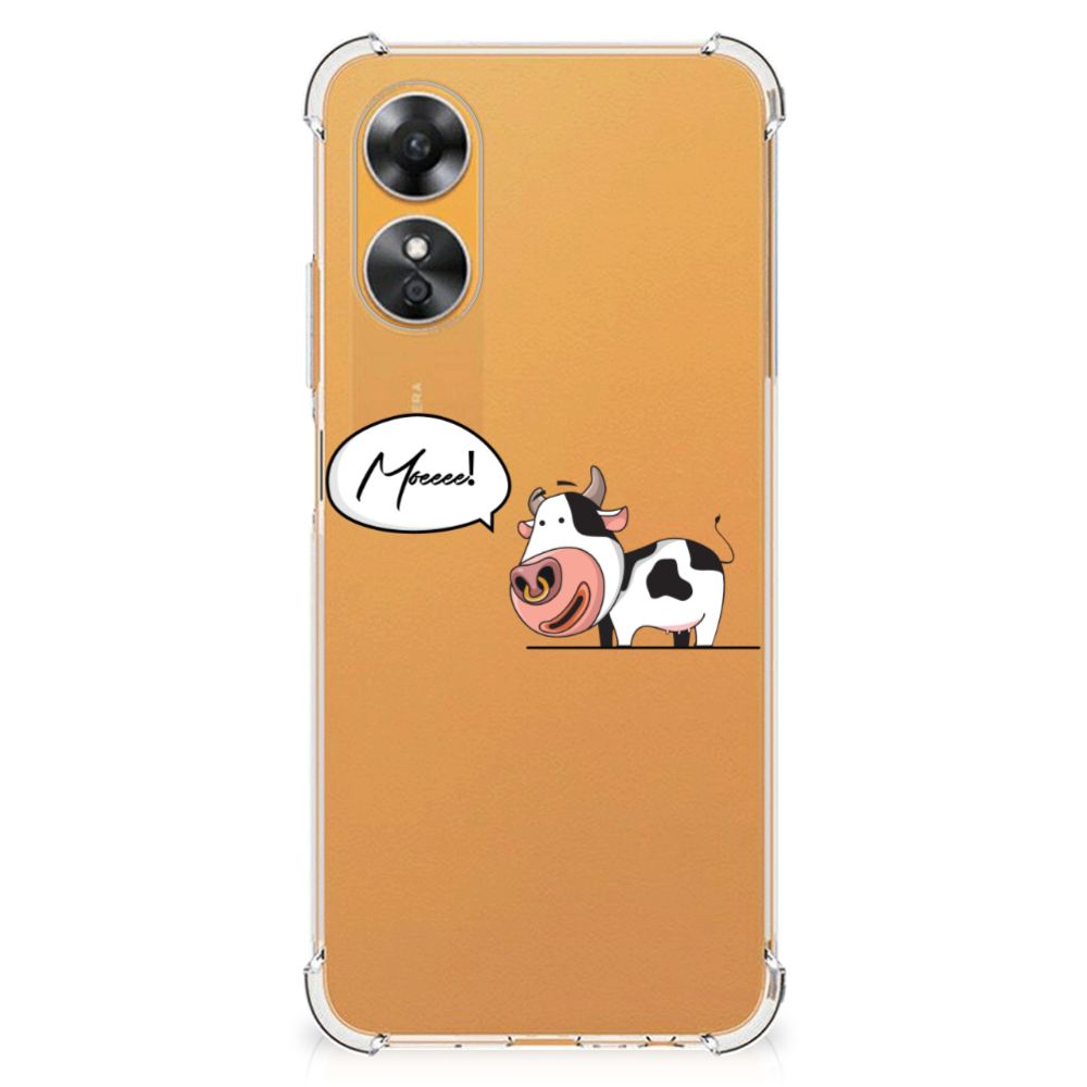 OPPO A17 Stevig Bumper Hoesje Cow B2C Telecom