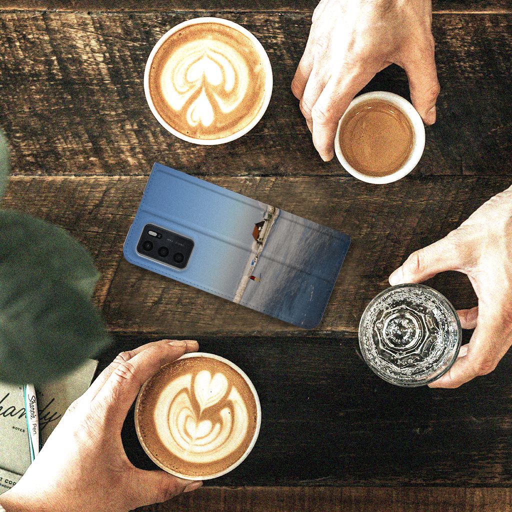 OPPO A54s | A16 | A16s Book Cover Schaatsers - B2C Telecom