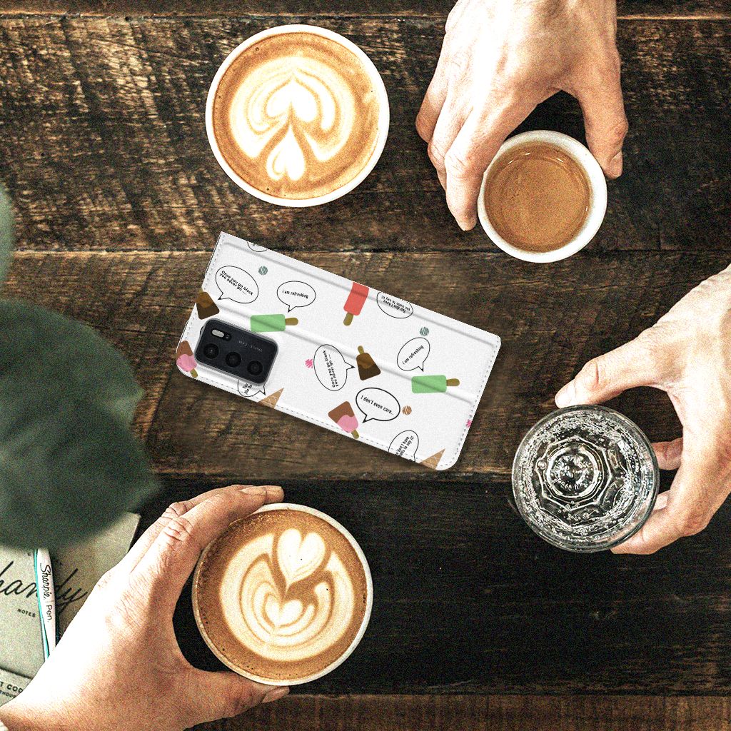 OPPO A54s | A16 | A16s Flip Style Cover IJsjes - B2C Telecom