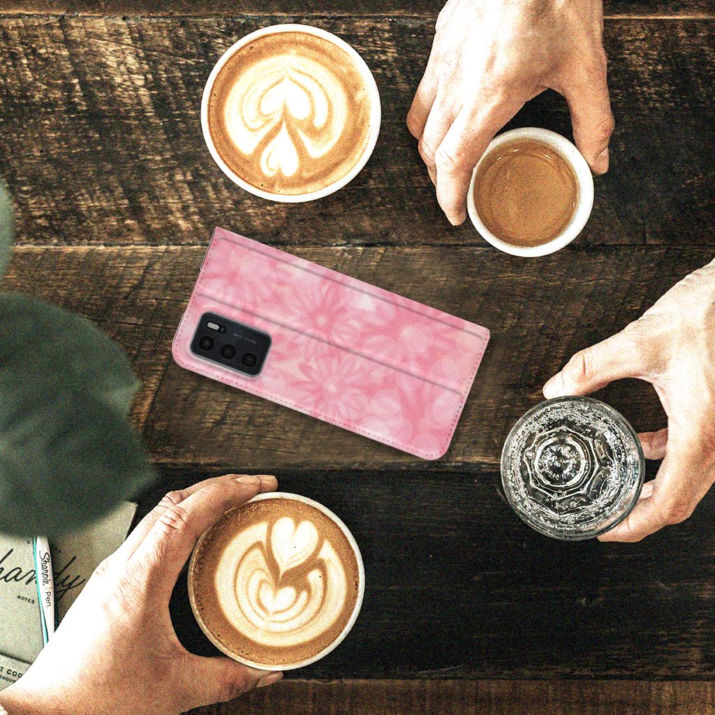 OPPO A54s | A16 | A16s Smart Cover Spring Flowers - B2C Telecom