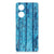 OPPO A58 4G Bumper Hoesje Wood Blue telefoon hoesje design blauw hout aanzicht