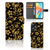 OPPO A58 4G Hoesje Gouden Bloemen met uniek design en pasjeshouder voor gebruiksgemak en bescherming â¨