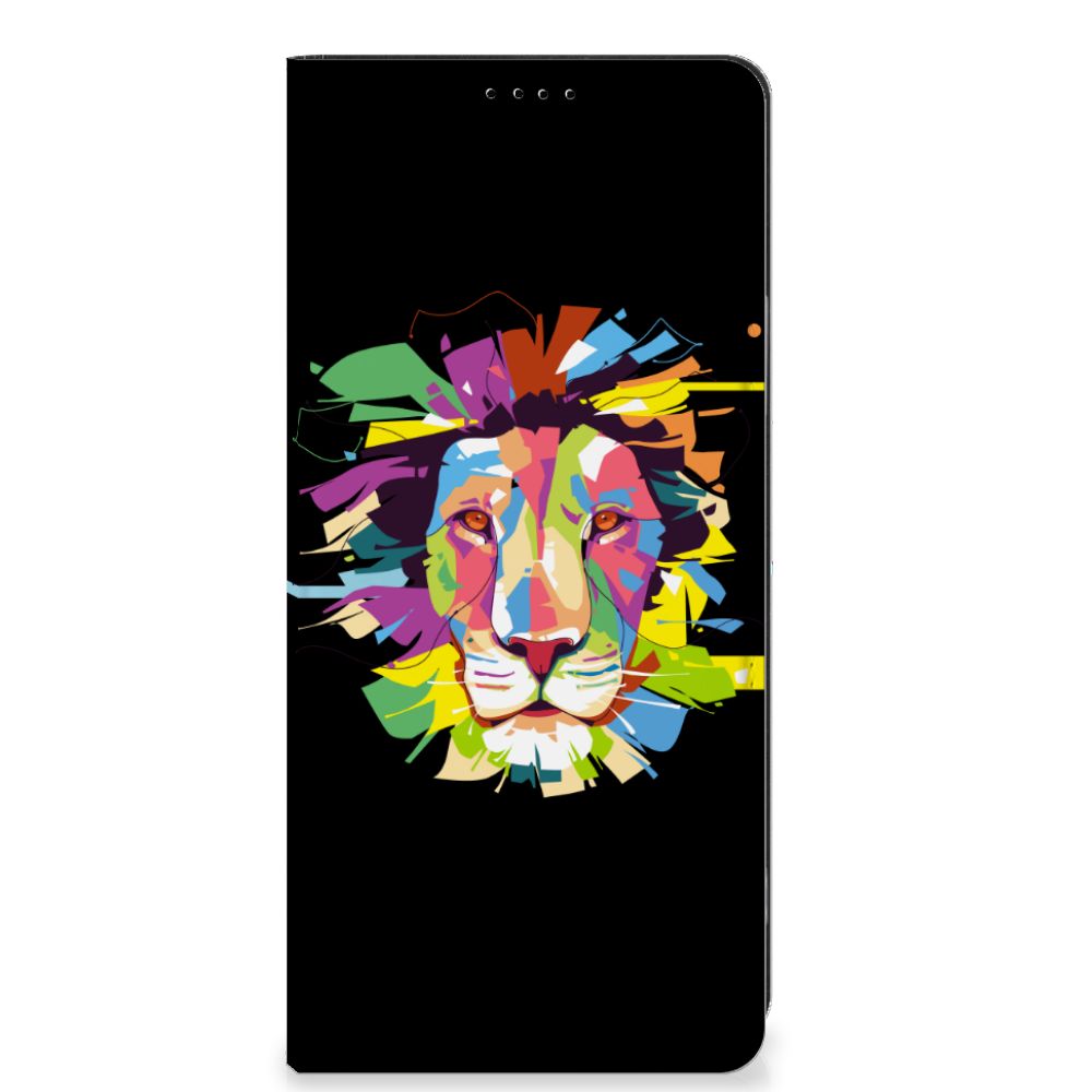 OPPO A58 4G Magnet Case Lion Color telefoonhoesje lion kleur ontwerp aanzicht