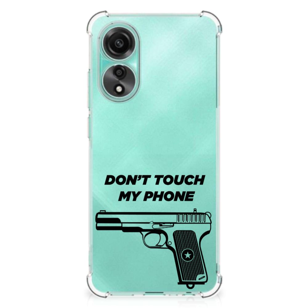 OPPO A78 4G Anti Shock Case Pistol DTMP achterkant ontwerp gun