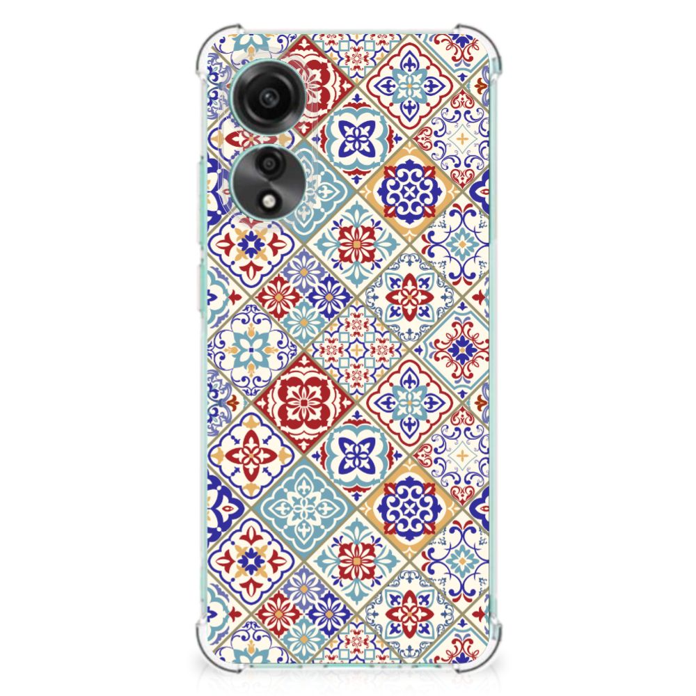 OPPO A78 4G Anti-Shock Hoesje Tiles Color B2C Telecom