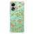 OPPO A78 4G Case Gouden Bloemen voorkant design