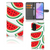 OPPO A78 5G | A58 5G Book Cover Watermelons design watermeloenen aanzicht