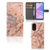 OPPO A78 5G | A58 5G Bookcase Marmer Oranje design marmer oranje aanzicht