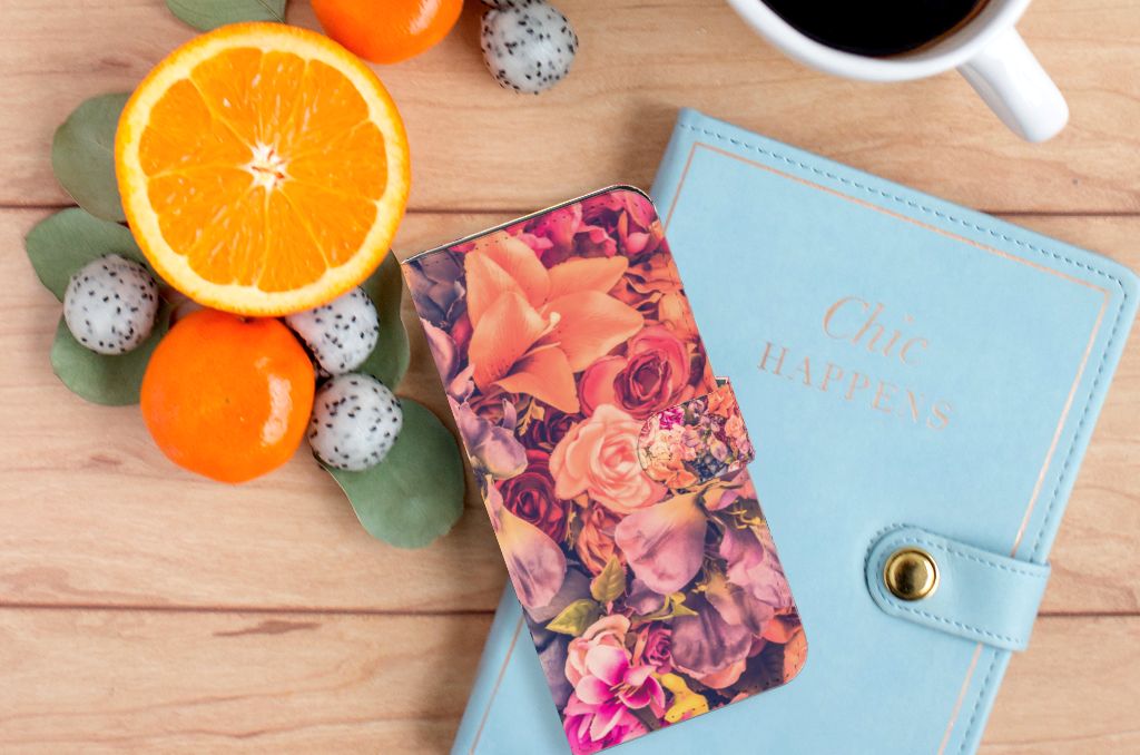 OPPO A78 5G A58 5G Hoesje Bosje Bloemen bloemen design aanzicht