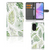 OPPO A78 5G | A58 5G Hoesje Leaves bladeren groen wit design voorzijde