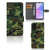 OPPO A78 5G | A58 5G Telefoon Hoesje Army Dark camouflaged design front back view
