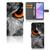OPPO A78 5G | A58 5G Telefoonhoesje met Pasjes Uil detailvoorzijde.