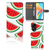OPPO A98 5G Book Cover Watermelons boekhoesje watermeloenen design voorkant binnenkant