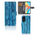 OPPO A98 5G Book Style Case Wood Blue boekhoesje blauw hout voorzijde achterzijde binnenzijde