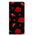 OPPO A98 5G Magnet Case Valentine hoesje design hart bloemen zwart