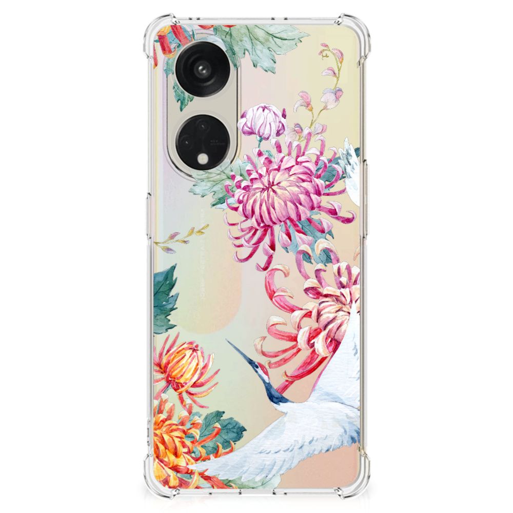 OPPO A98 Case Anti-shock Bird Flowers B2C Telecom