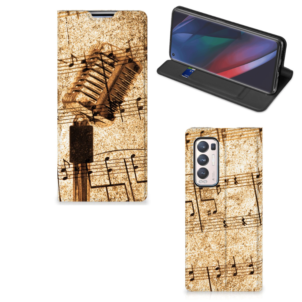 OPPO Find X3 Neo Stand Case Bladmuziek - B2C Telecom