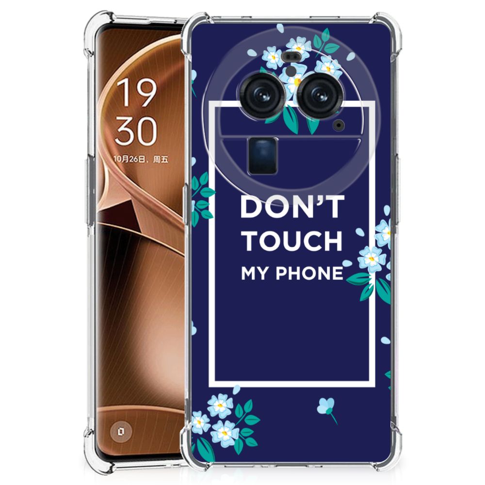OPPO Find X6 Pro Anti Shock Case Flowers Blue DTMP B2C Telecom