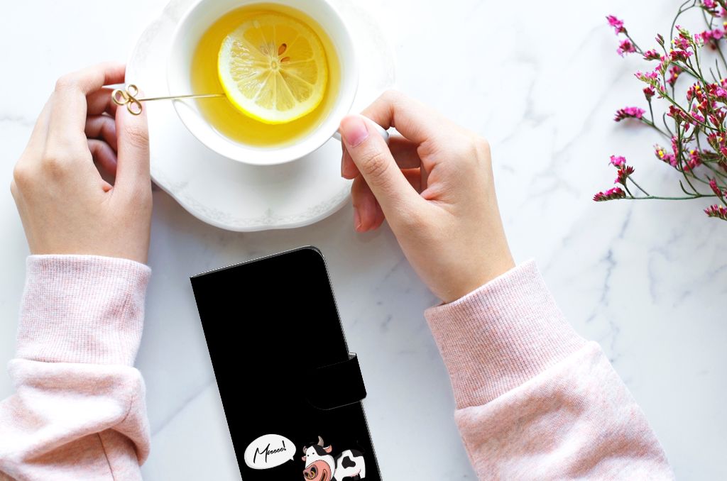 OPPO Find X6 Pro Leuk Hoesje Cow handen thee schotel