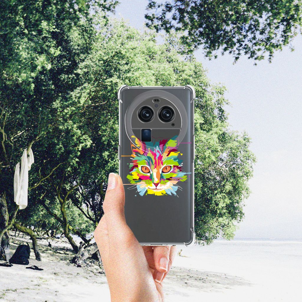 OPPO Find X6 Pro Stevig Bumper Hoesje Cat Color B2C Telecom
