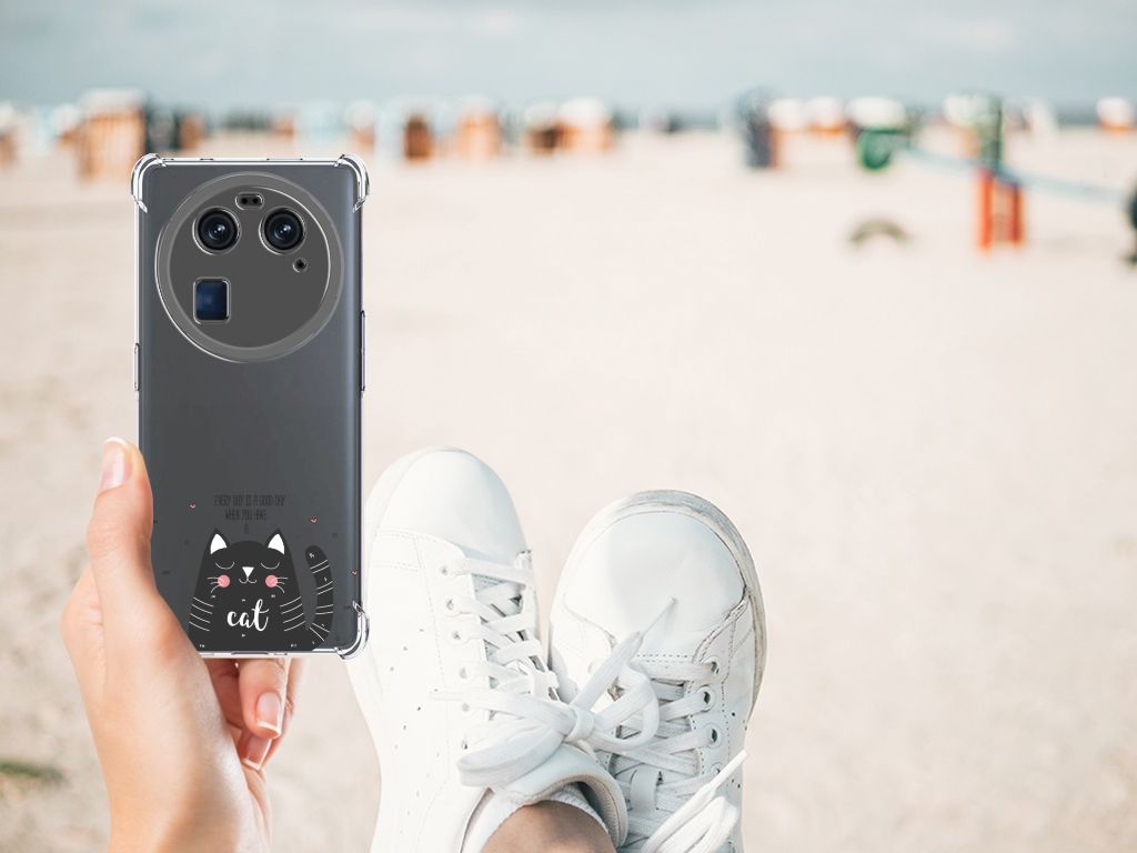 OPPO Find X6 Stevig Bumper Hoesje Cat Good Day B2C Telecom