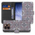 Bookcase hoesje OPPO Reno15 Pro Flower Tiles schuin aanzicht van de klep