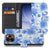 Book case hoesje OPPO Reno15 Pro Flowers Blue detail van het geprinte ontwerp
