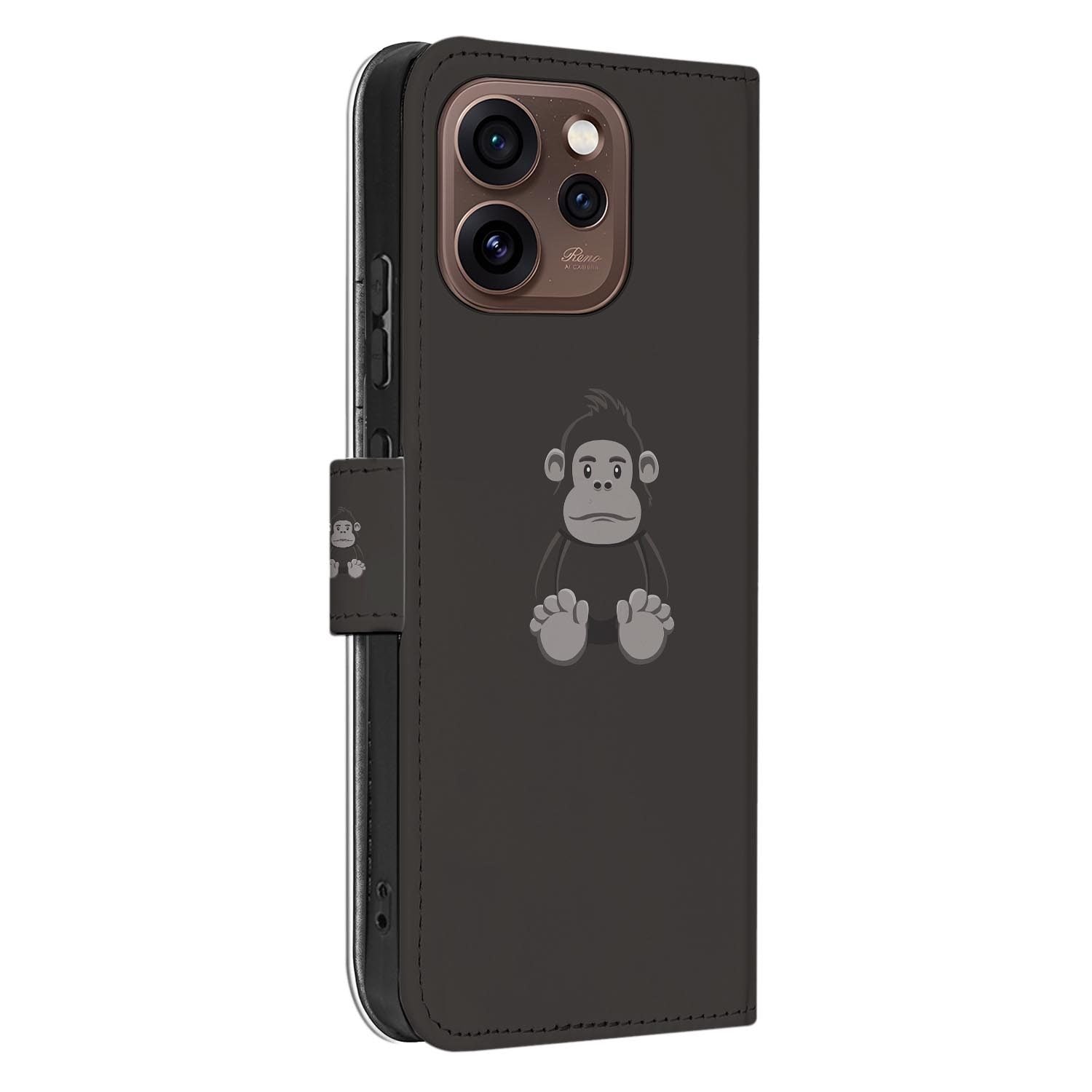 Hoesje met pasjeshouder OPPO Reno15 Pro Gorilla met gesloten klep, vooraanzicht