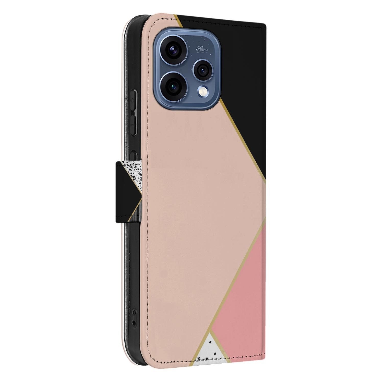 OPPO Reno15 bookcase hoesje Abstracte Vormen â gesloten vooraanzicht