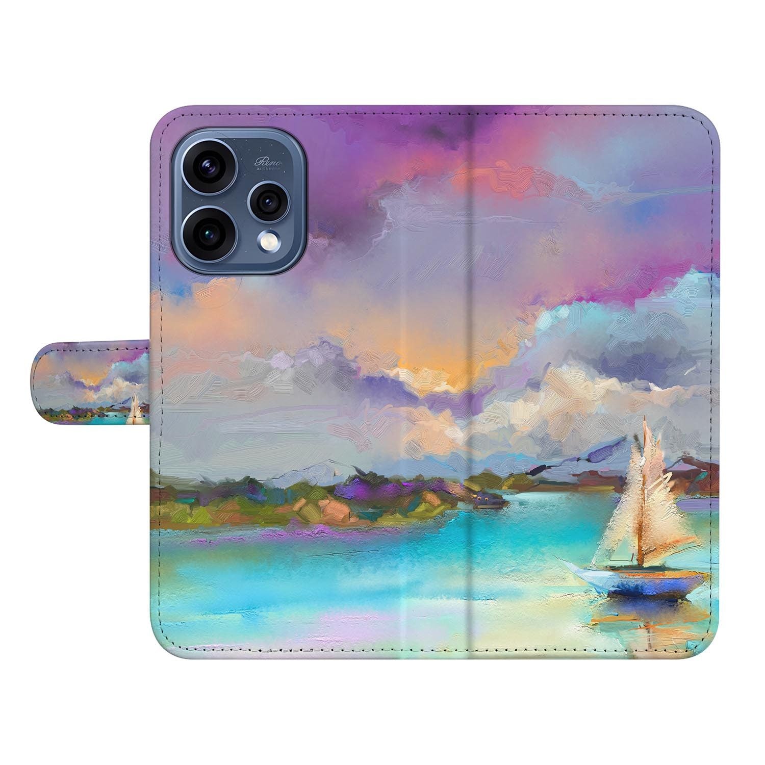 OPPO Reno15 wallet hoesje Boot â binnenzijde met TPU-houder