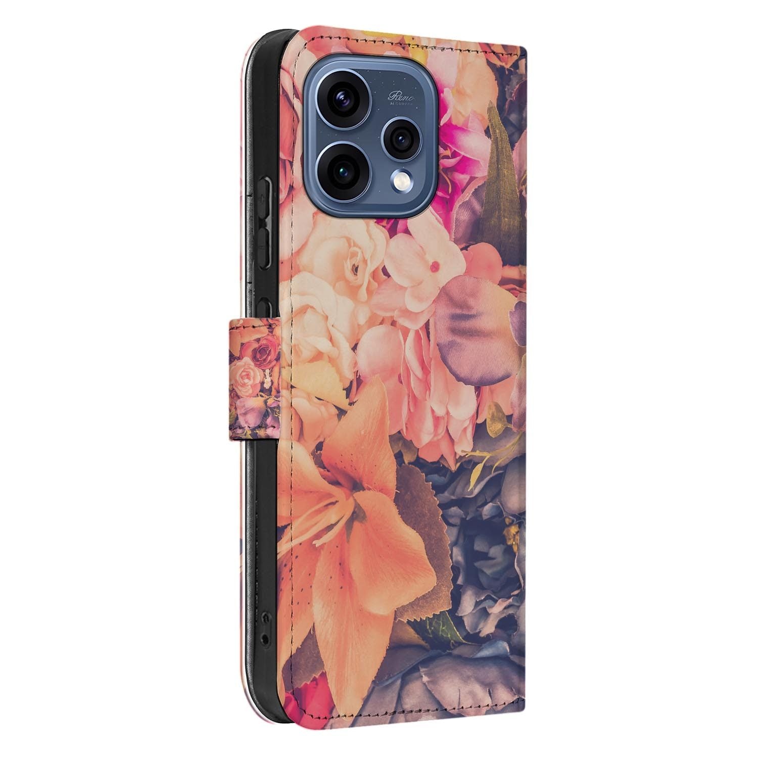 OPPO Reno15 portemonnee hoesje Bosje Bloemen â close-up van het kunstleer