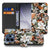OPPO Reno15 bookcase hoesje Dark Flowers â gesloten vooraanzicht