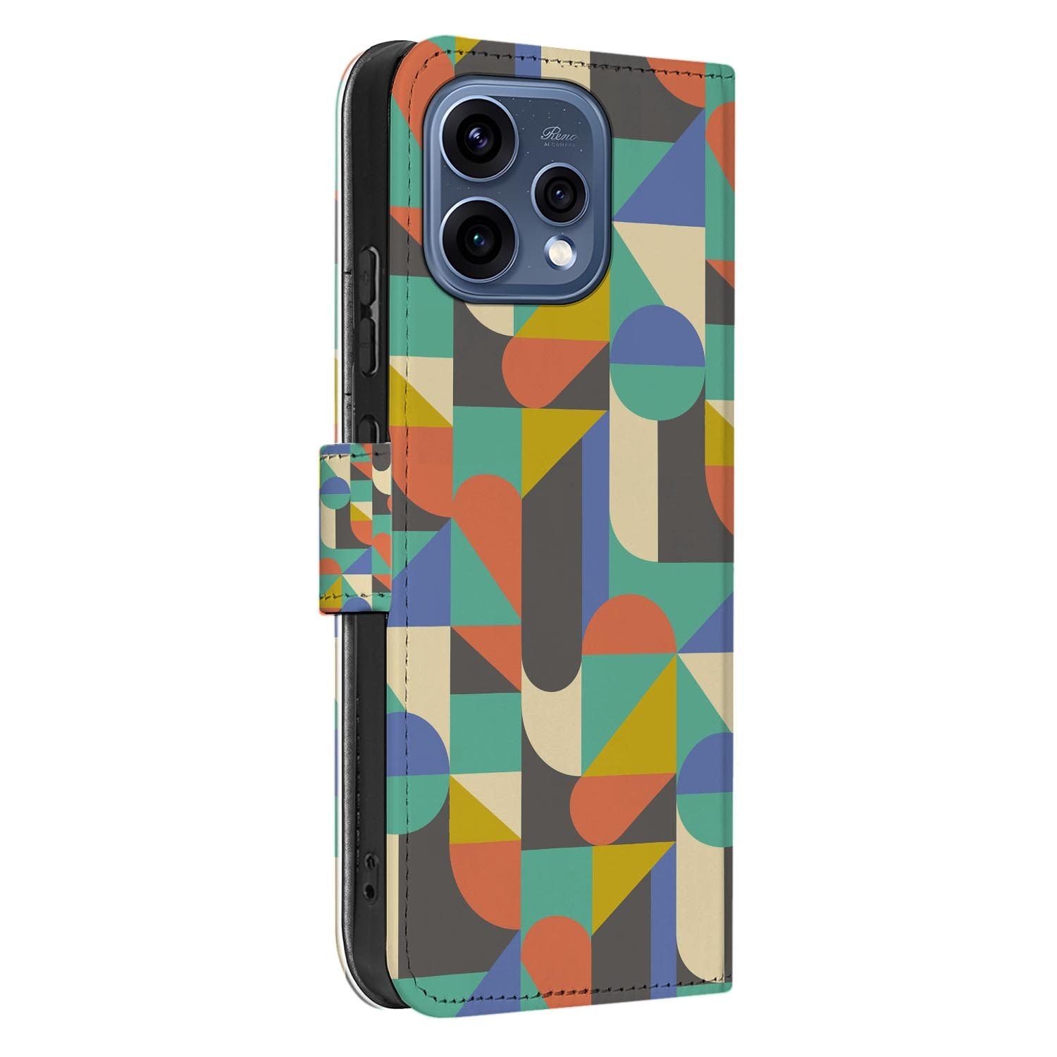 OPPO Reno15 bookcase hoesje Funky Retro â binnenzijde met TPU-houder
