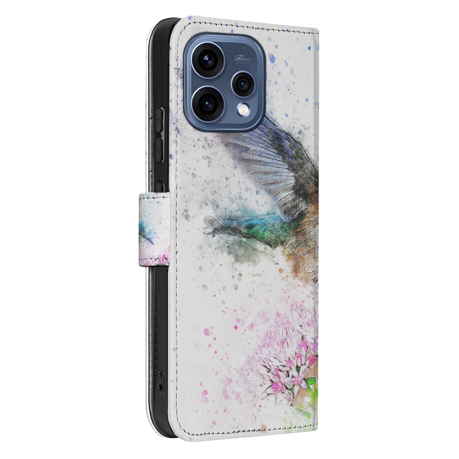 OPPO Reno15 bookcase hoesje Vogel â bovenaanzicht van de klep