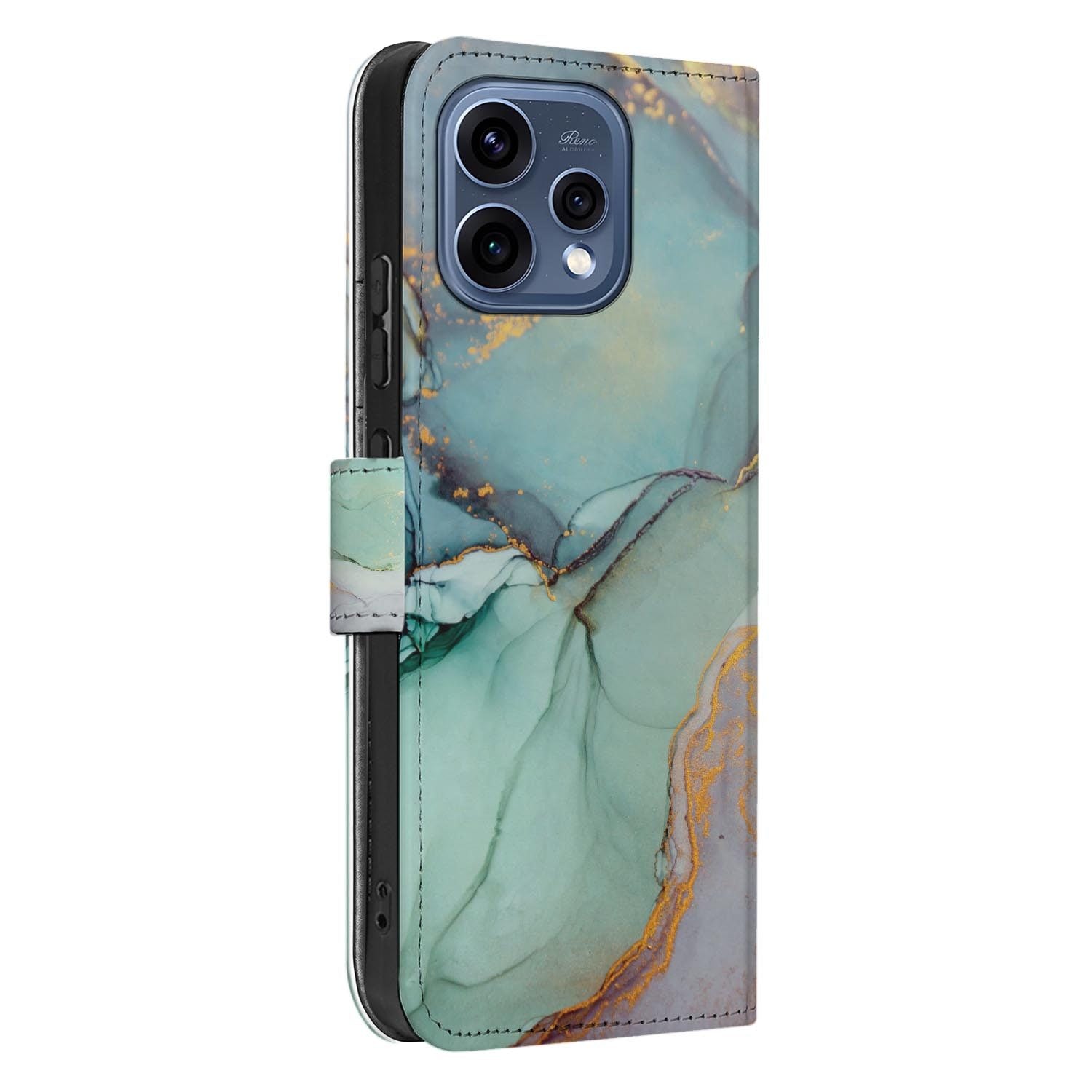 OPPO Reno15 portemonnee hoesje Watercolor Mix â hoesje half opengeklapt