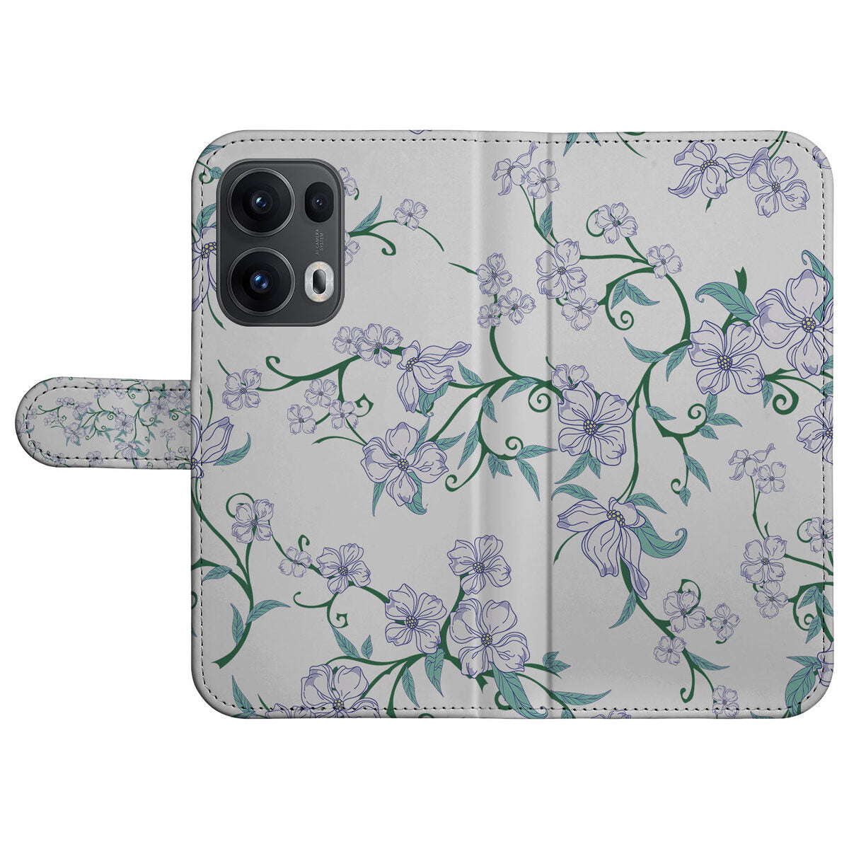 OPPO Reno 13 Pro Uniek Hoesje Blossom White design Blossom White aanzicht