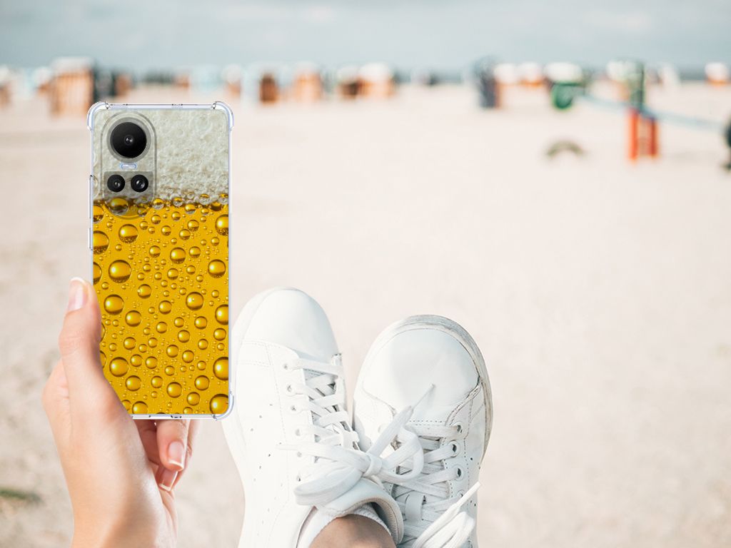 OPPO Reno10 | 10 Pro Beschermhoes Bier design voorkant